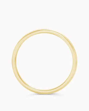 Glatt Ring Dame Olivia 18K Gult Gull 2Mm - Forlovelsesringer & Gifteringer hos Vanbruun