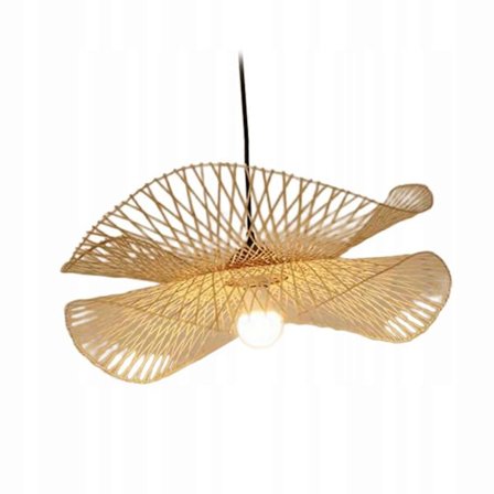 Handvävd Bambu Taklampa För Rustikt Tak