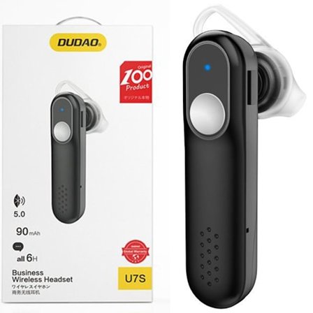 Dudao Headphone Wireless Bluetooth 5.0 Headphone for Car Black (U7S Black)