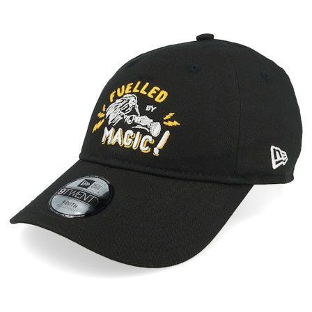 New Era - Zwart unconstructed Cap - Kids Harry Potter 9TWENTY Black/Yellow Dad Cap @ Hatstore