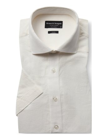Bs Hauger Casual Modern Fit Shirt White Bruun & Stengade