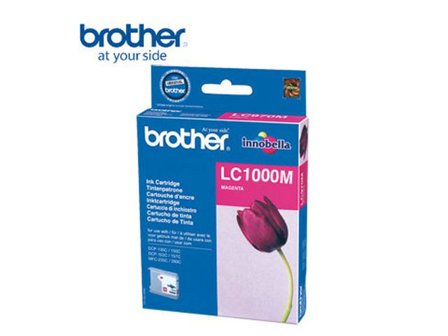 Brother Bläckpatron, 1000M Innobella , magenta, singelförpackning, LC-1000M - Lyreco - Toner och bläck - Bläckpatroner - Bläckpatroner Brother