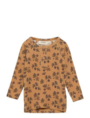 Nbngayo Ls Slim Top Lil T-shirts Long-sleeved T-shirts Multi/mønstret Lil'Atelier
