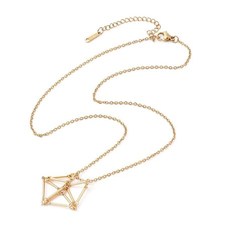 Kristallhållare Cage Halsband Crystal Net Metal Halsband 4 4