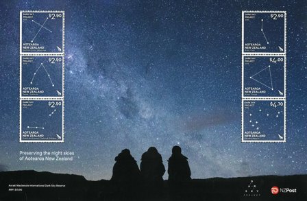 New Zealand - Dark Sky Project - Postfrisk miniark