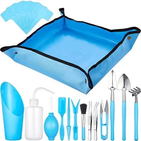 IC Suckulent planteringsverktygssats blomma höja mini trädgårdsarbete leveranser saftiga krukväxter hem spade handskar