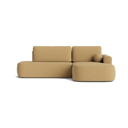 Monza Chaiselongue-Schlafsofa, rechts | Stauraum, Puente Gelb, elegantes Design, Bettfunktion, hoher Sitzkomfort, modernes Sofa 90cm