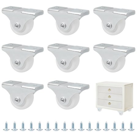 Faste hjul til møbler 8 stk møbelhjul mini hjul