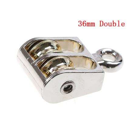 36/52/75mm Metallskive sinklegering trinse mini enkel/dobbel pu A2