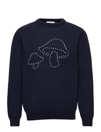 Drop Shoulder Knit Blue Far Afield