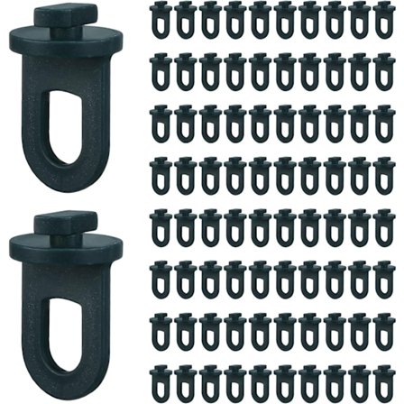 150 stk Drivhus Twist Klips Drivhus Kroker Henger Grønn Hus Plante Klips Henger Tilbehør for Aluminium Drivhus Varme