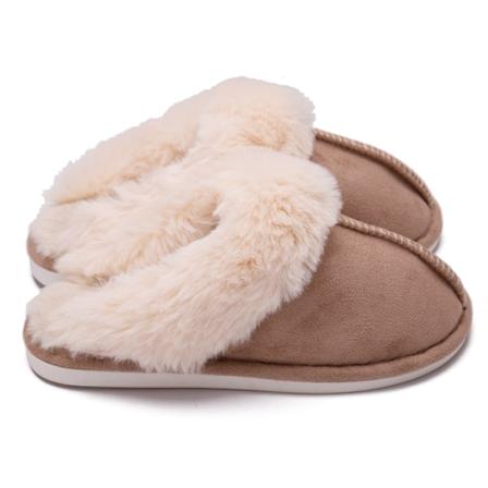 Talviset pehme t naisten tossut Tasaiset sis tossut Liukumattomat Khaki 38-39 (fits 36-37) Khaki