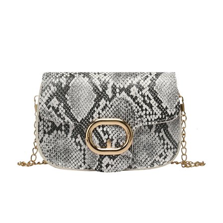 Ny trend kvinneveske mote slange mønster mobiltelefon veske skulder messenger
