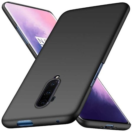 OnePlus 8 Ultraohut kumipinnoitettu mattamusta Cover Basic V2