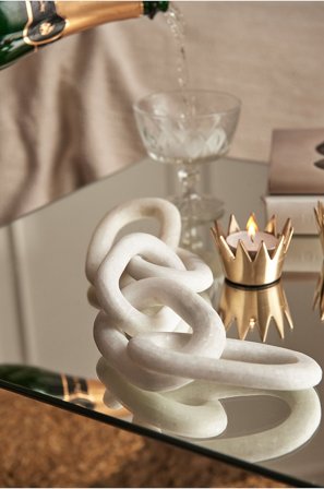 Staycation - Dekorasjonskjede Loyal i marmor - Hvit - Pynteting - Fra Homeroom