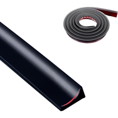 6M*20MM Sort BruseDør Tætning, Køkken Arbejdsbord Tætning, BruseDør Tætning Barriere, Holder Vand I Tærsklen