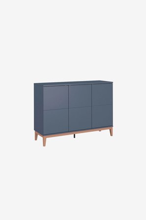 Loft24 - Pelle Sideboard med 3 dører i Mdf - Grå - Avlastningsbord & sidebord - Fra Homeroom