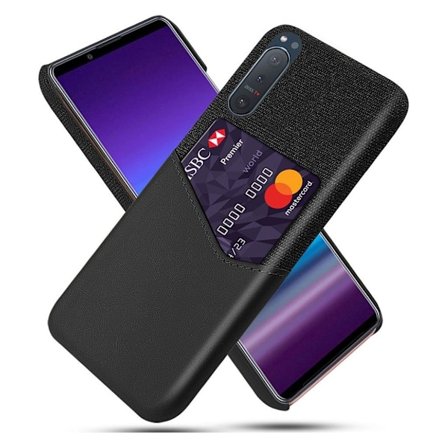 Bofink Sony Xperia 5 II skal med korthållare - Svart