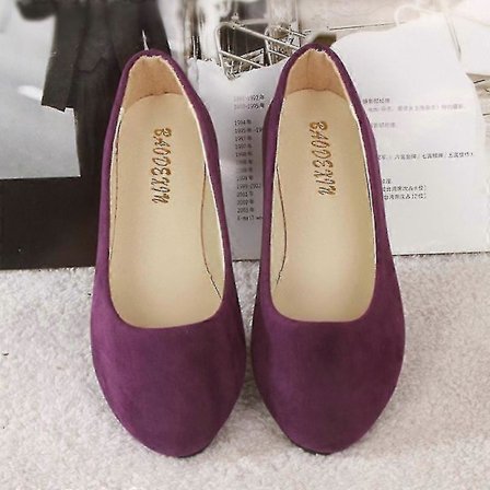 Dam Mockaskor Platta Sandaler Balett Ballerina Dolly Bröllopsskor Casual Båtskor