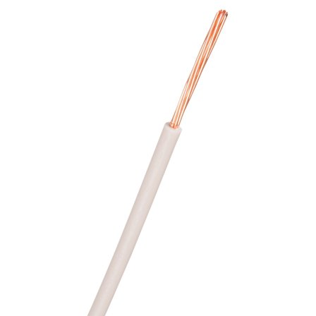 Nexans FQ Easy Installasjonskabel H07Z1-R, 450/750 V 1 x 2,5 mm², hvit, Stikkontakter & kabler