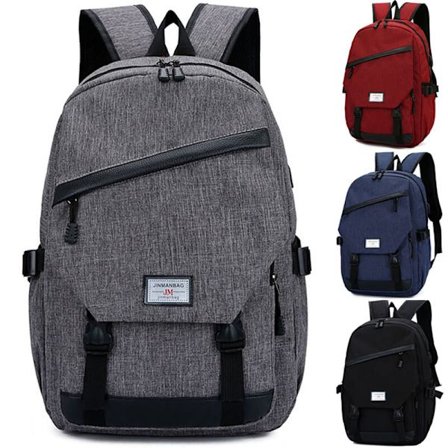 MÃ nd Kvinder SportsrygsÃ k USB Opladning Tyverisikring Skoletaske Z