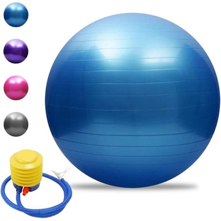 Paksu ja vakaa puhkeamaton jumppapallo - sininen 65cm