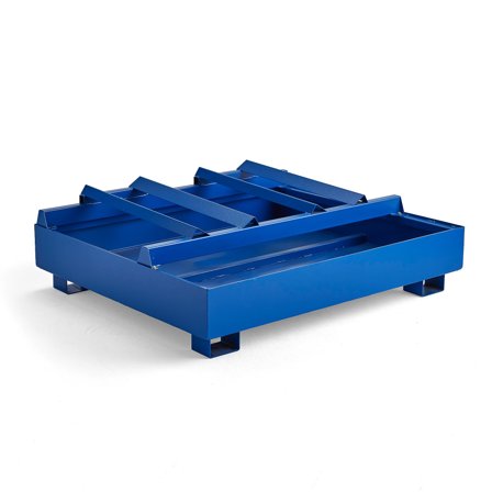 Fasspalette, 2 horizontale Fässer, 1250 x 1250 x 470 mm, 310 L