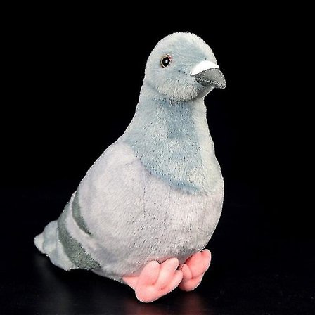 19 cm grå duva plyschleksak realistisk sten duva duvor fågel gosedjur leksaker födelsedagspresenter till barn