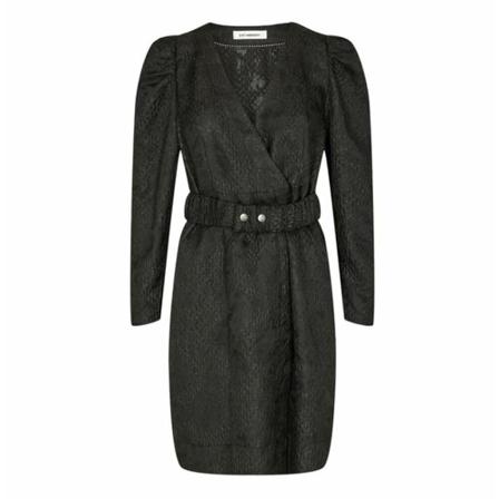 Co'Couture Cava Jacquard Wrap Kjole Sort, Dame