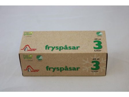 PINGVIN Fryspåse ECO LDPE 3L transparent 40/fp - Lyreco - Kök och servering - Plast och fryspåsar - Fryspåsar