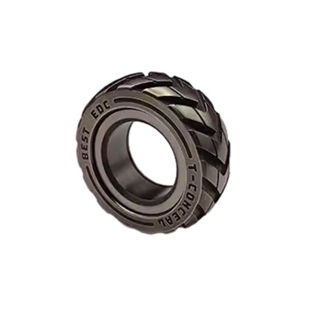 Dual-funktionel Motorcykel Dæk Fidget Ring i Rustfrit Stål - Stress Relief Legetøj - SDR