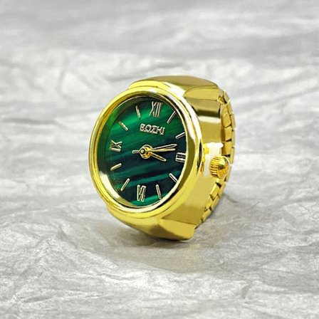Hot Selling Finger Watch Sormus Luova Liikunta Muoti Asusteet Vintage metalliseos kuorikvartsikello Miesten korut Naisille Lahja