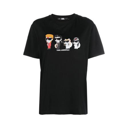Karl Lagerfeld, T-Shirts Zwart, Heren, Maat:M