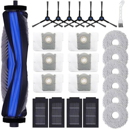 24-delers tilbehørssett for Ecovacs Deebot T50 Max /T50 Pro /T50 Omni /T50 Pro Omni /T50 Max Pro støvsugere