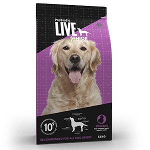 Probiotic LIVE Senior Dog - Kyckling & Ris