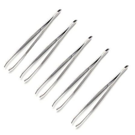 5st Pincett för ögonbryn i rostfritt stål