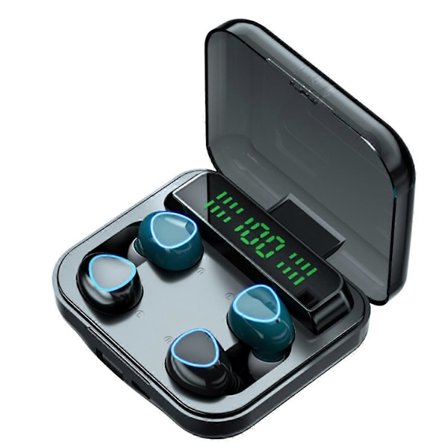 M22 Trådløse Høretelefoner til Par Berøringsfølsom Digital Skærm Bluetooth Høretelefoner Dobbelt Ørepropper Støjreducerende Høretelefoner