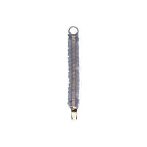 Bjällra of Sweden Grey Silk Pacifier Clip One Size - Baby feeding - One size - Grey