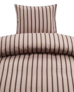 Sengetøj Miranda stribet 2-delt Brun