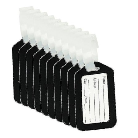 10-pak Bagagemærker Kuffert Etiket Taske Rejsetilbehør