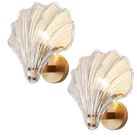 2 kpl Kristalli Seinävalaisin E14 Postmodern Luxury Champagne