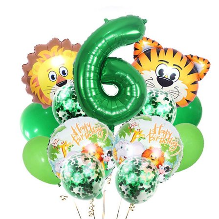 14 st Jungle Animal Lion Air Balloons Set