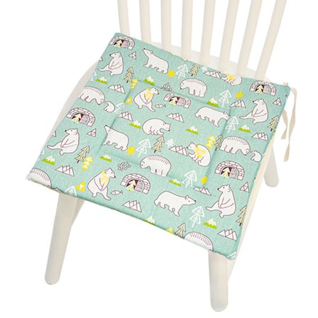 Tryckt fyrkantig sittdyna i polyesterlinne, tjock sittdyna, cirkulär dyna för burspråk, hushållsdyna i japansk stil för stussen