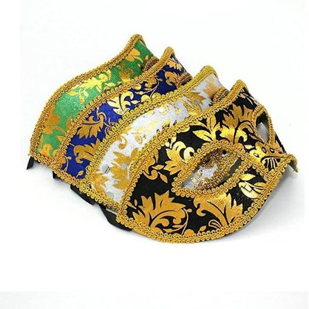 4 stk. Mand Venetiansk Maskerade Maske Party Øjenmaske