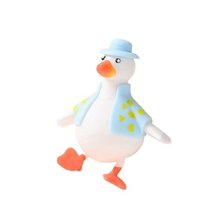 Stressreduserende Leker Kle Opp And, Morsom Søt Elastisk Myk And Squishy Leker (FMY) Hvit