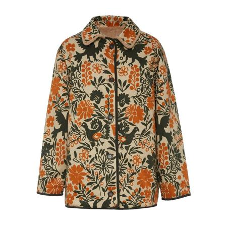 La DoubleJ Reversible Folk Jakke Orange, Dame