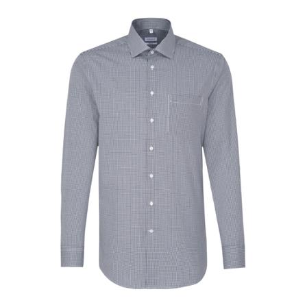 Seidensticker Business Shirt Regular , Blauw , Heren , Maat: 2XL