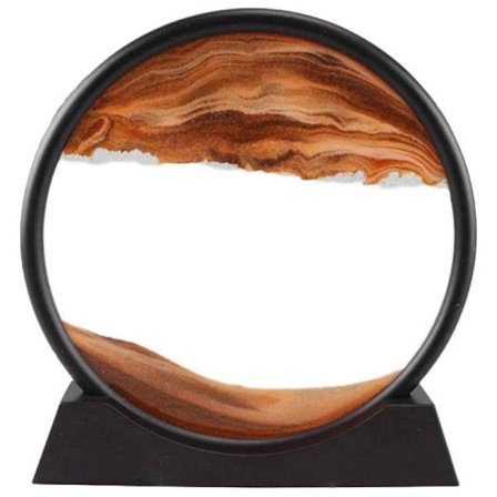 3D Dynamisk Bevægelig Sandkunst Glasramme Valentinsdag Mors Dags Gave