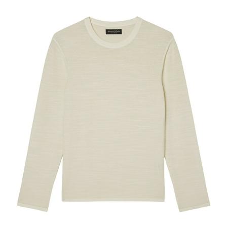 Marc O'Polo, Crew neck jumper, regular fit Biały, Mężczyzna, Rozmiar: L