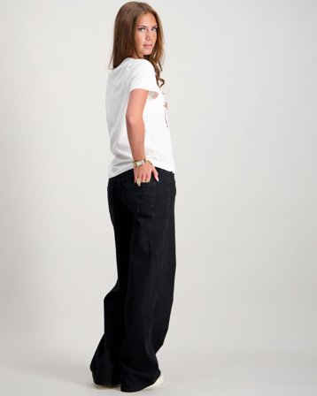 True Religion BOBBI BAGGY Musta Farkut Tytöt - Kids Brand Store